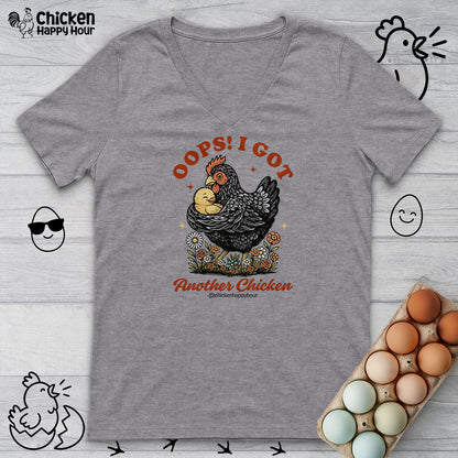 Oops! I Got Another Chicken V-Neck Tee