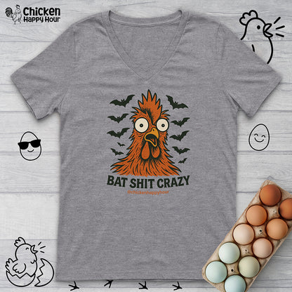 Bat Shit Crazy V-Neck Tee