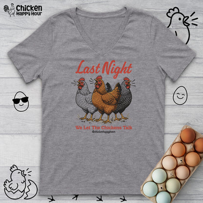 Last Night V-Neck Tee