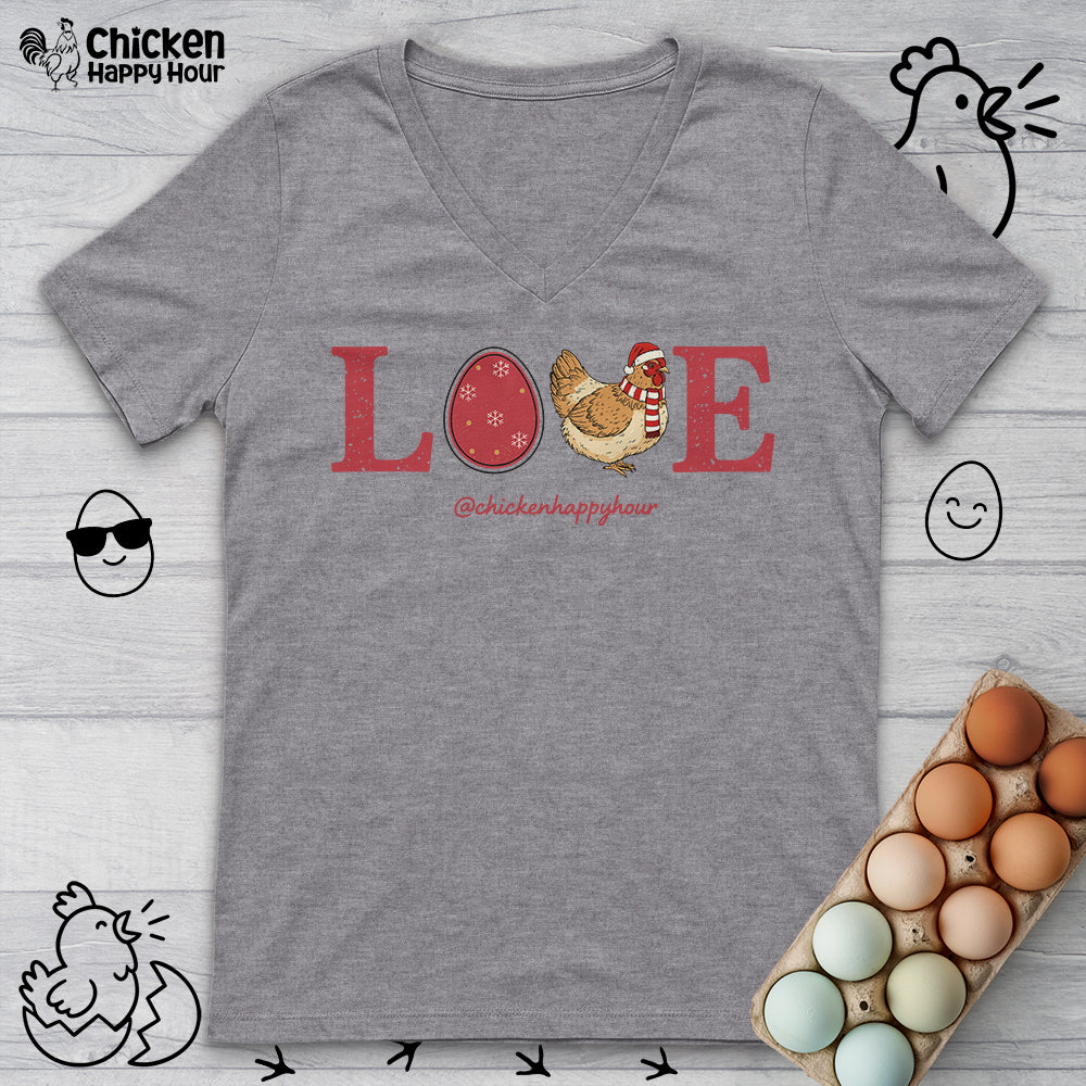Love Chicken V-Neck Tee