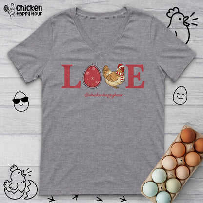 Love Chicken V-Neck Tee