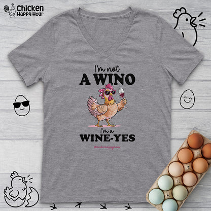 I'm Not a Wino V-Neck Tee