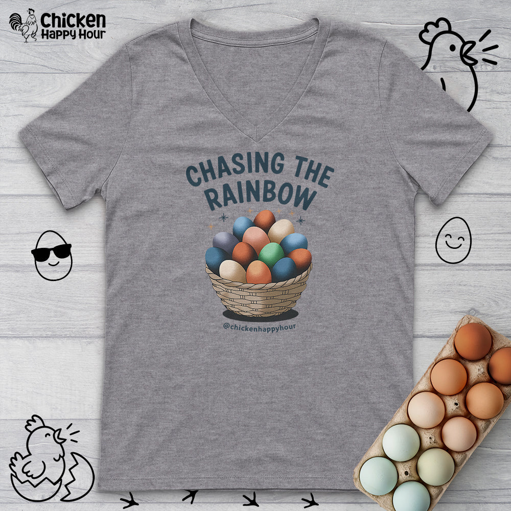 Chasing the Rainbow V-Neck Tee