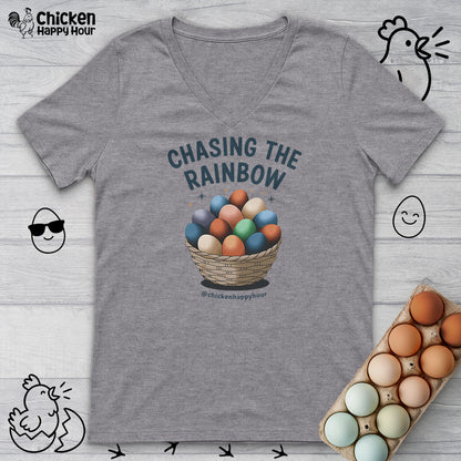 Chasing the Rainbow V-Neck Tee