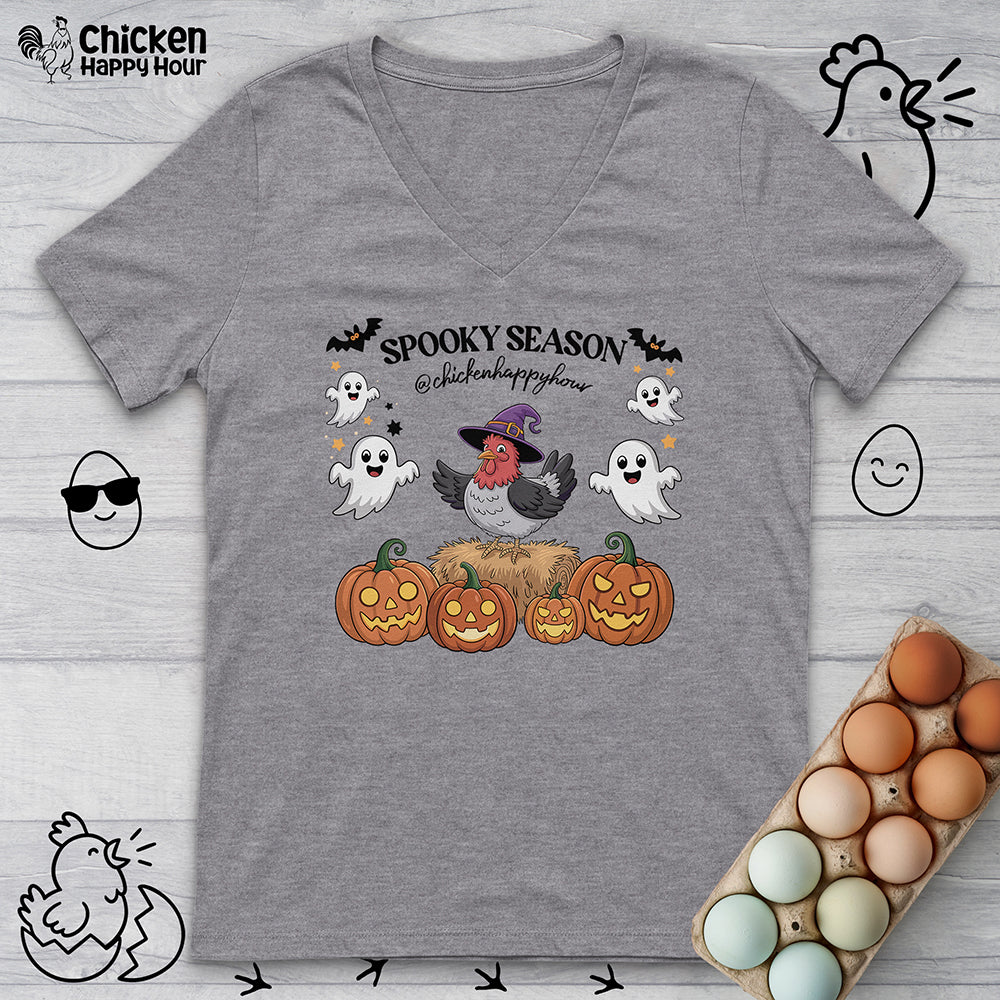 Spooky Season V-Neck Tee