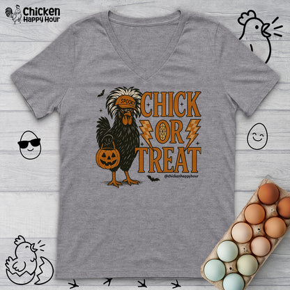 Chick or Treat 02 V-Neck Tee