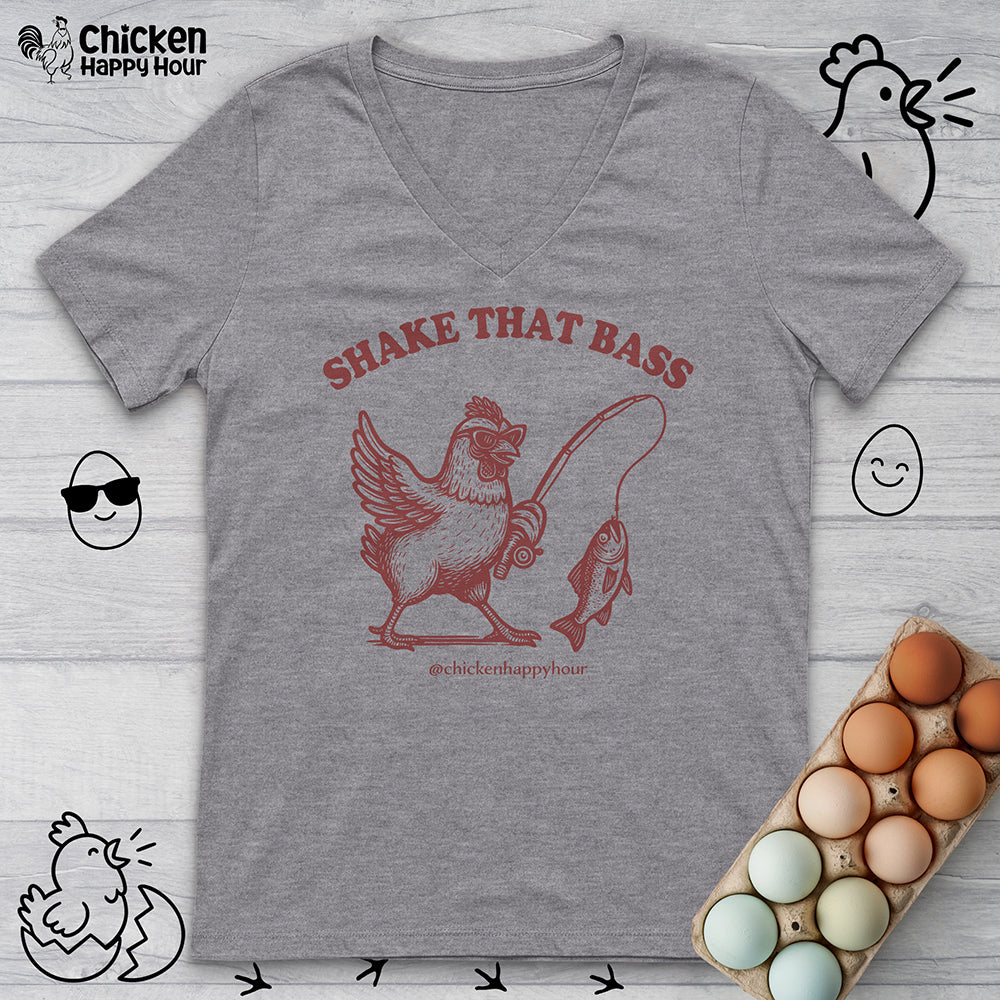 Shake That Bass V-Neck Tee