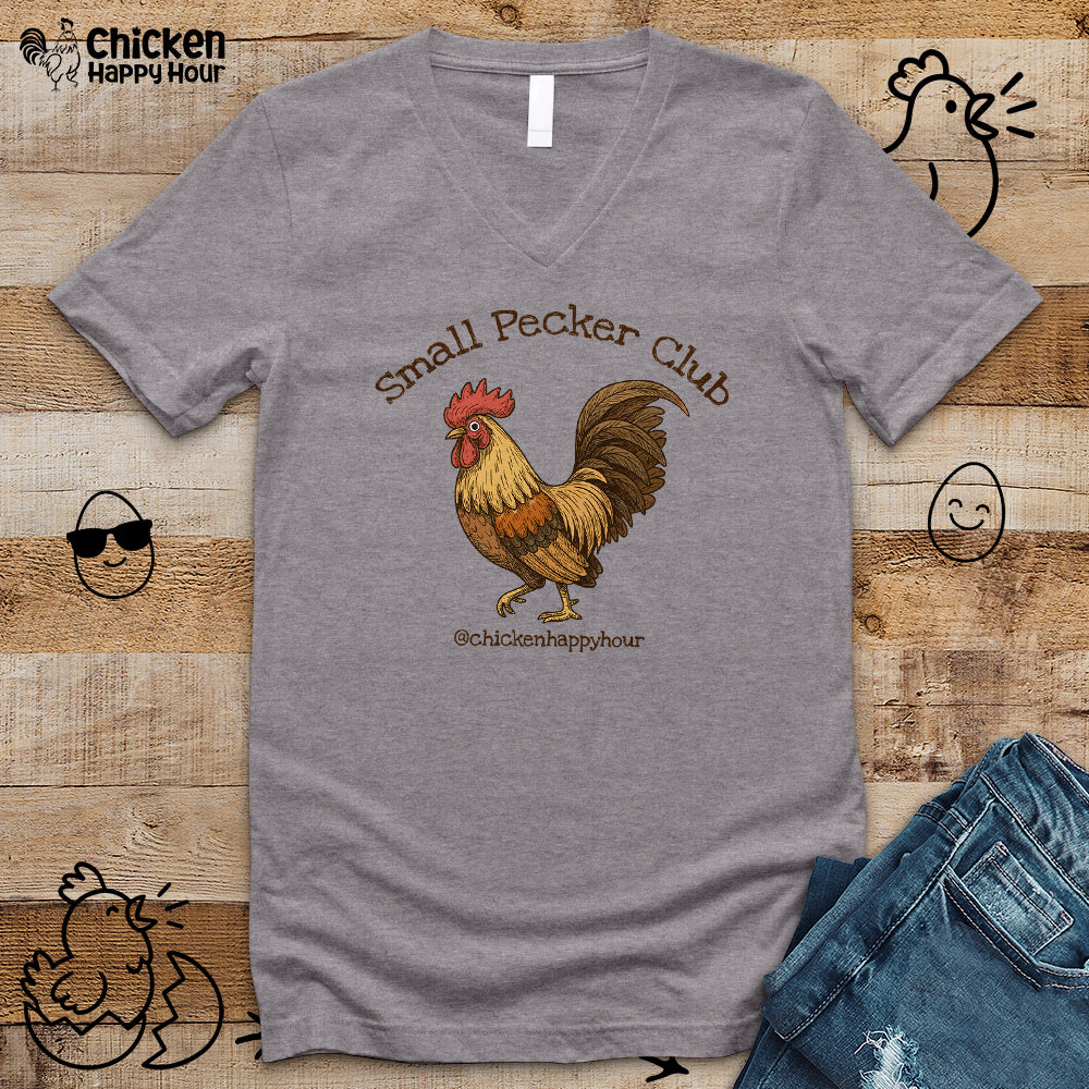 Small Pecker Club V-Neck Tee