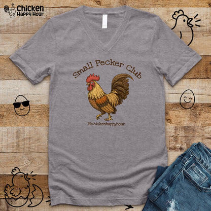 Small Pecker Club V-Neck Tee