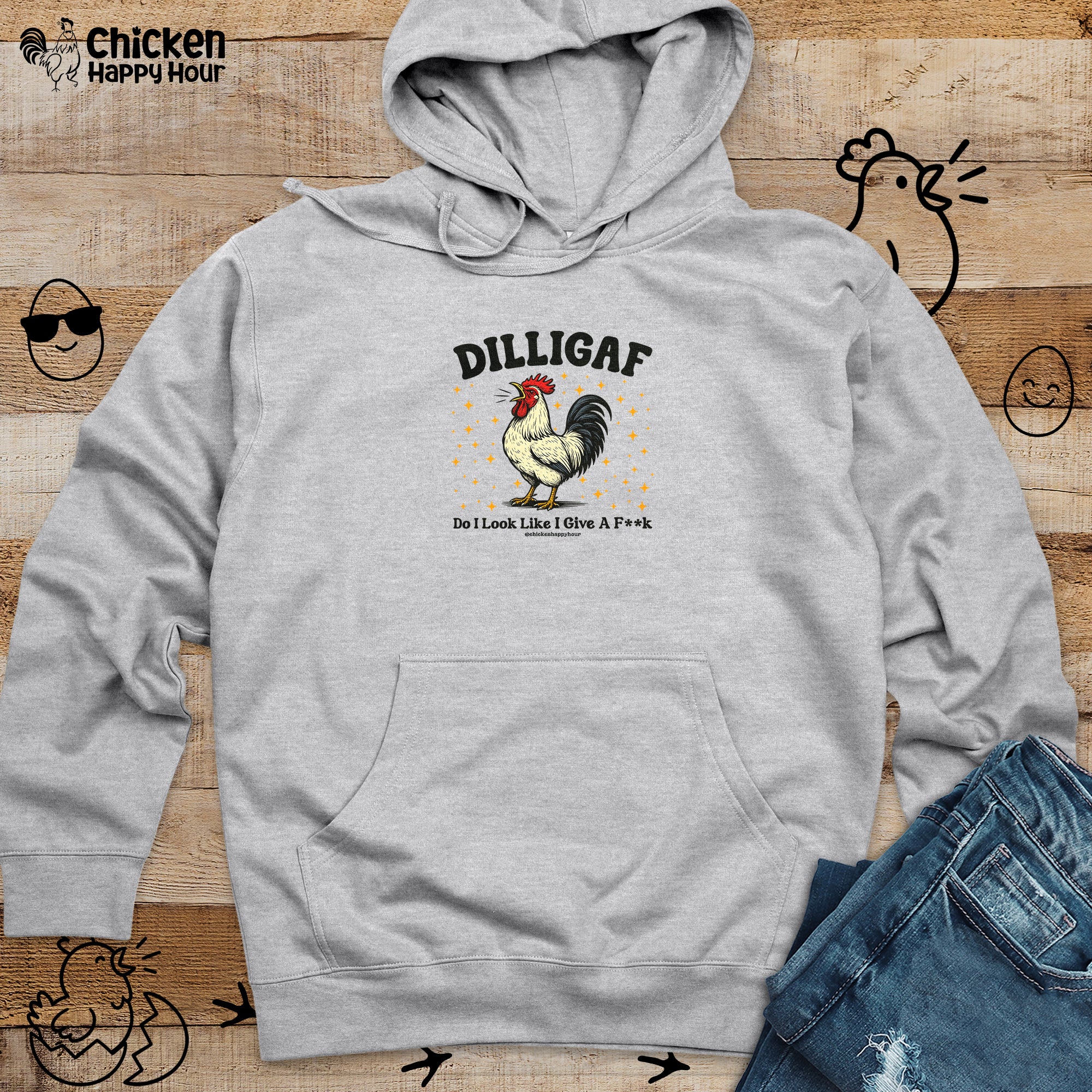 Dilligaf Do I Look Like I Give a Fk Hooded Sweatshirt