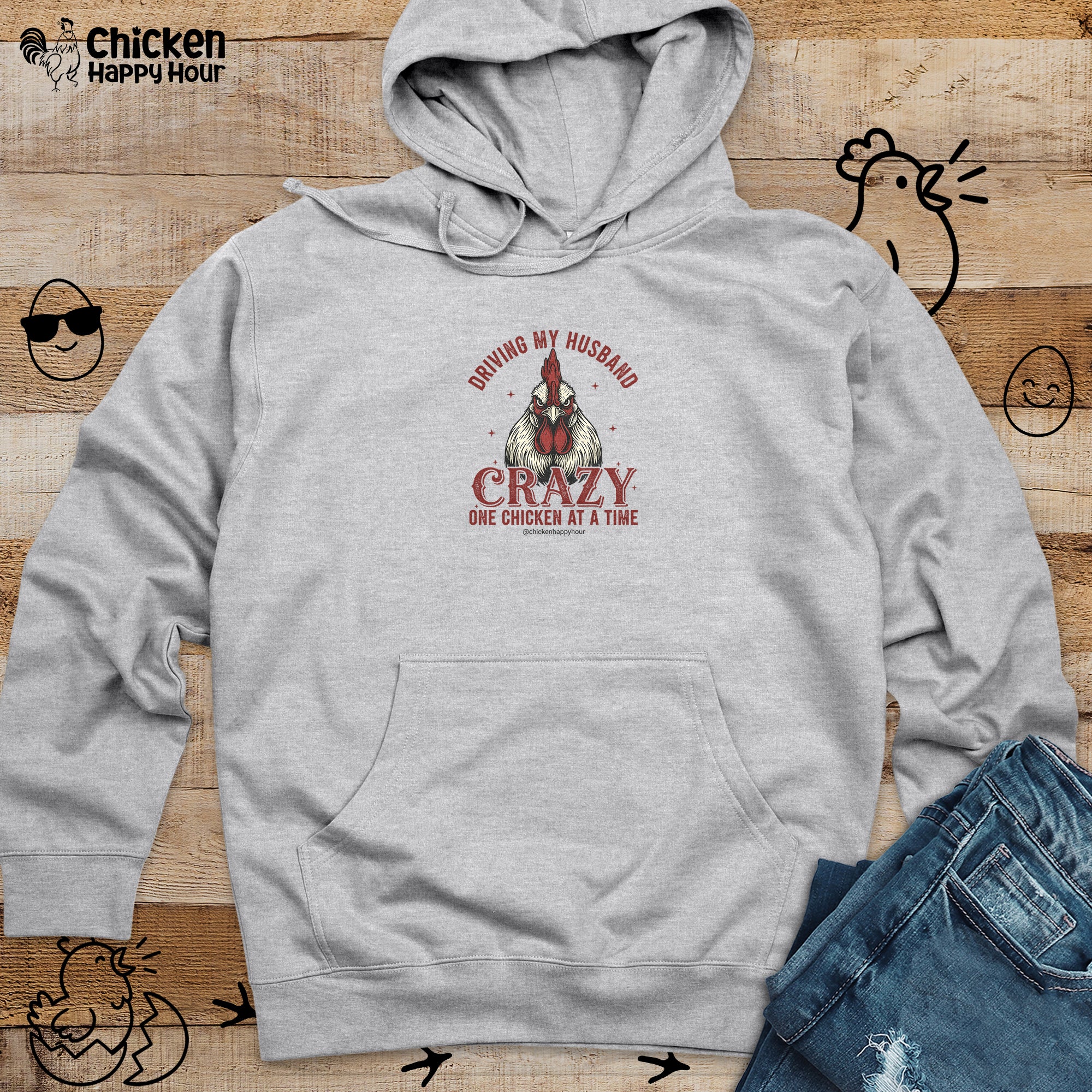 Driving My Husband Hooded Sweatshirt