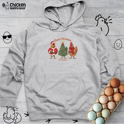 Clucky Christmas Hooded Sweatshirt