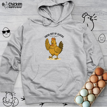 FRESH OUT OF CLUCKS Hooded Sweatshirt