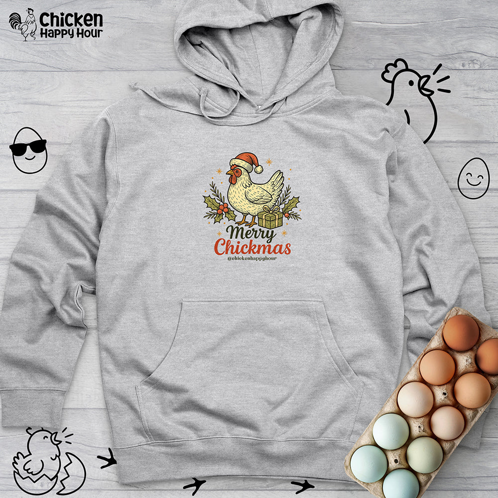 Merry Chickmas Hooded Sweatshirt