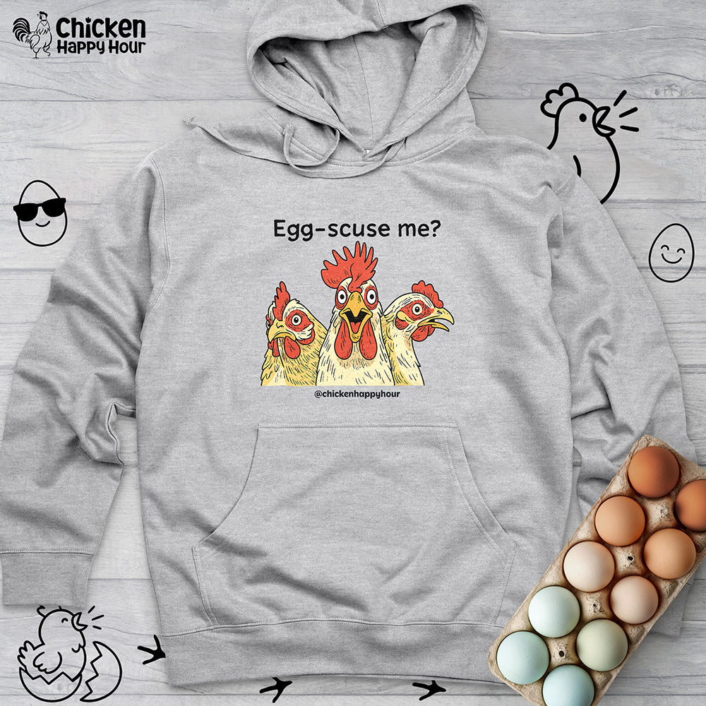 Egg-Scuse Me Hooded Sweatshirt
