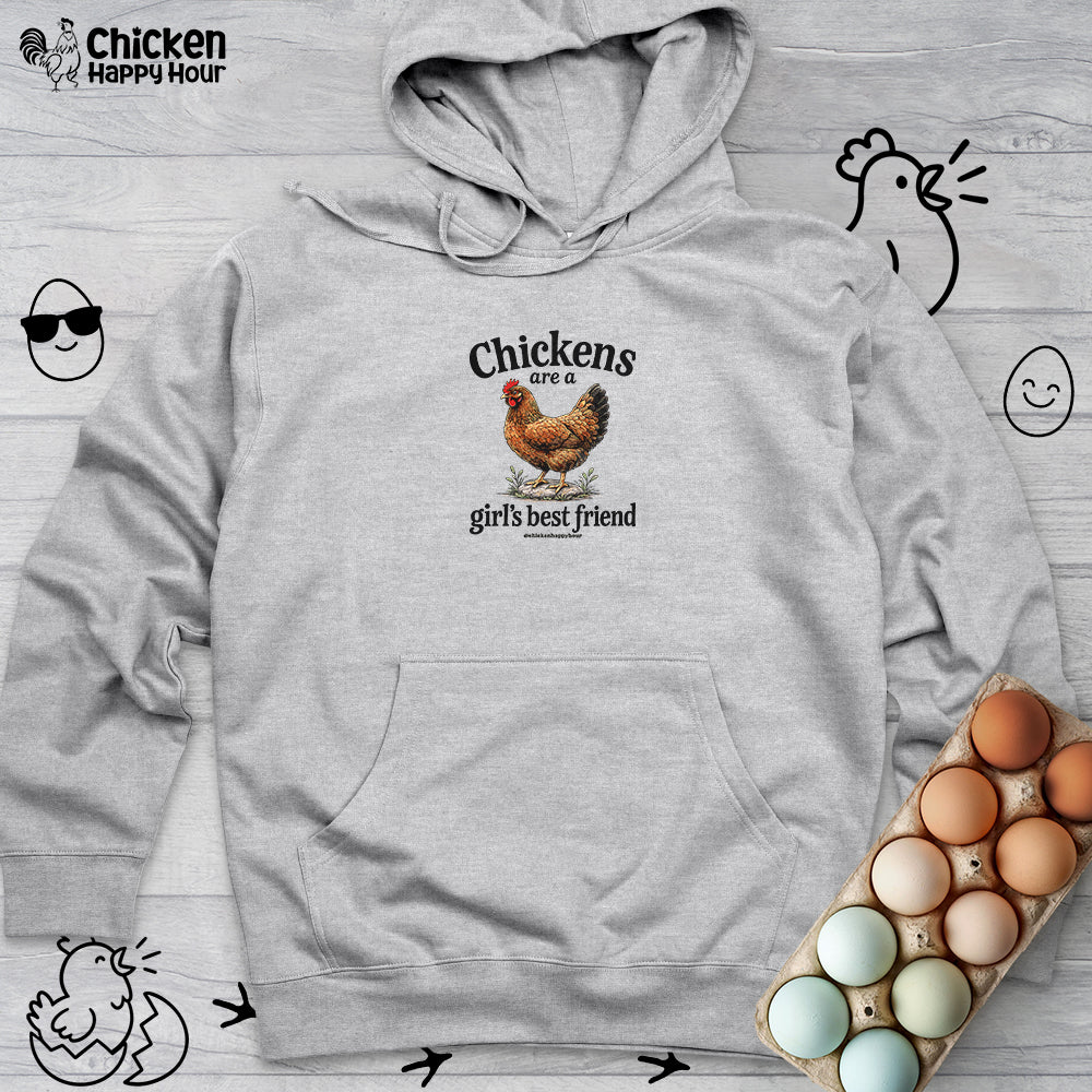 Chickens Are A Girl’s Best Friend Hooded Sweatshirt