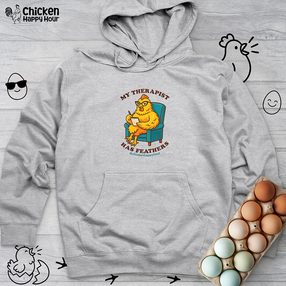Therapist Chicken Hooded Sweatshirt