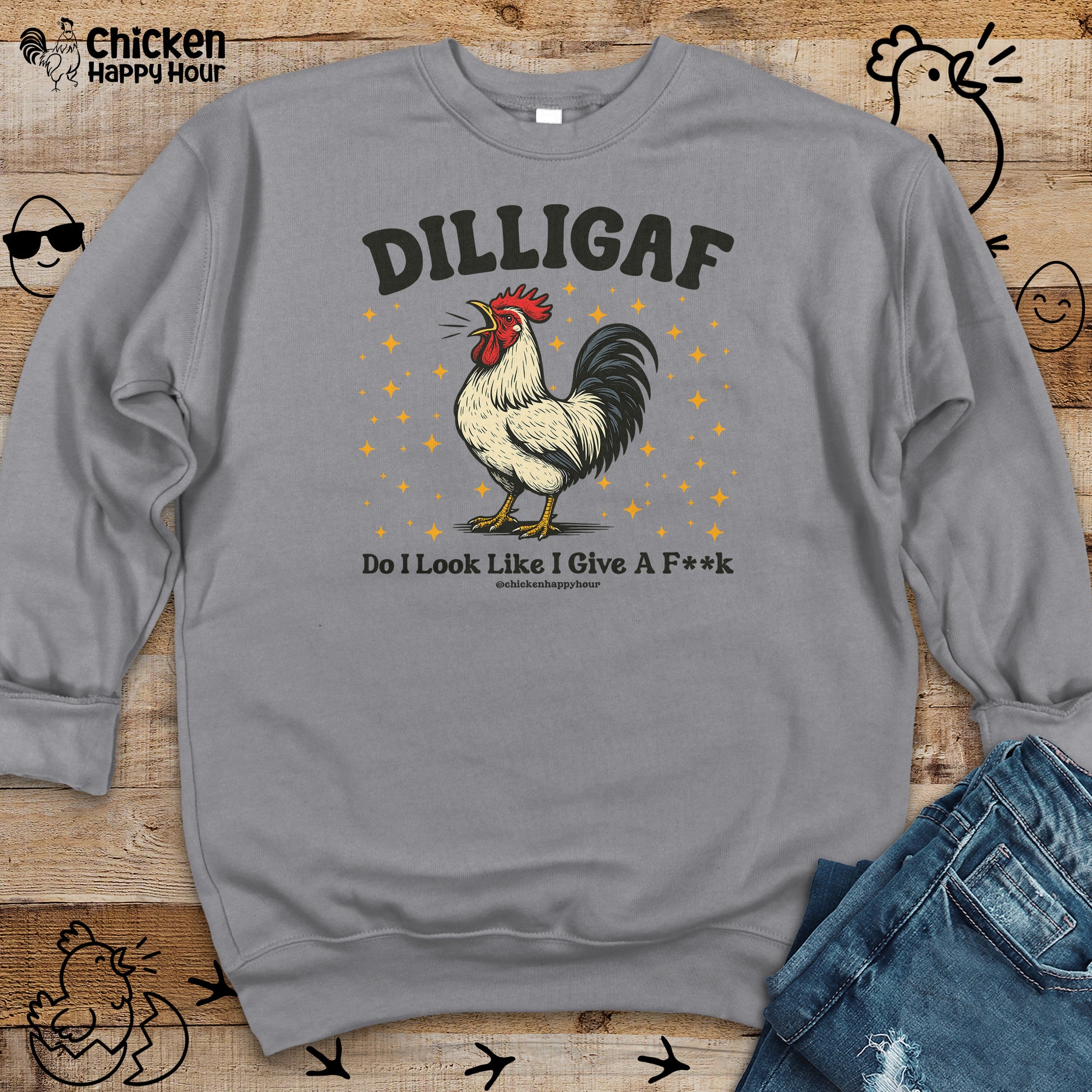 Dilligaf Do I Look Like I Give a Fk Crewneck