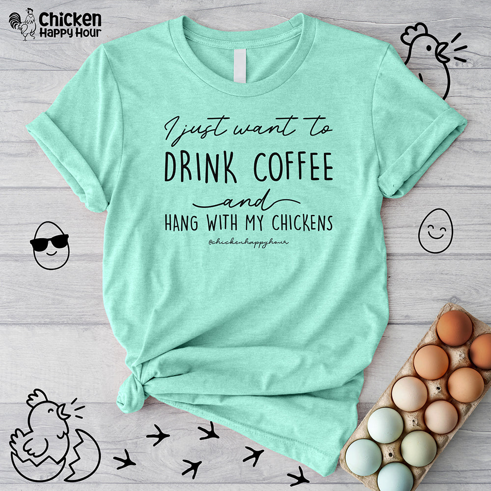 I Just Want to Drink Coffee Unisex Tee