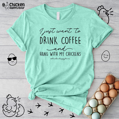 I Just Want to Drink Coffee Unisex Tee