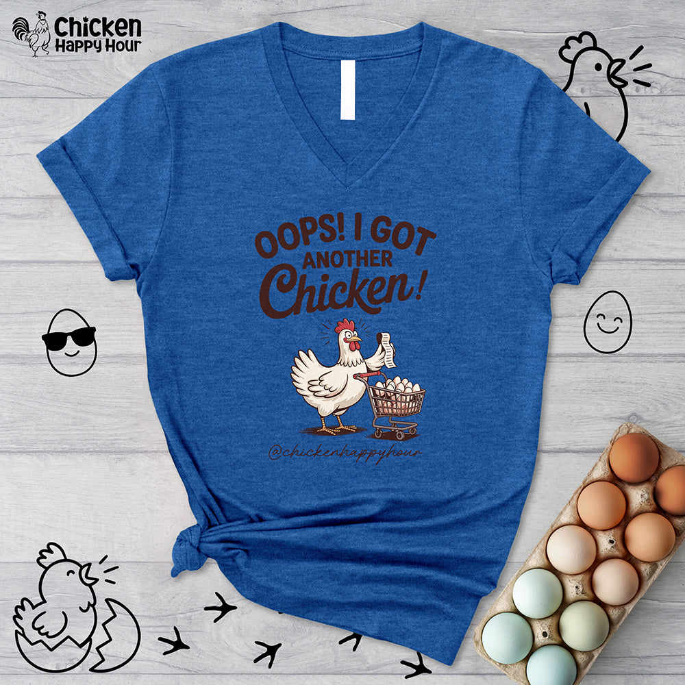 Oops I Got Another Chicken 2 V-Neck Tee