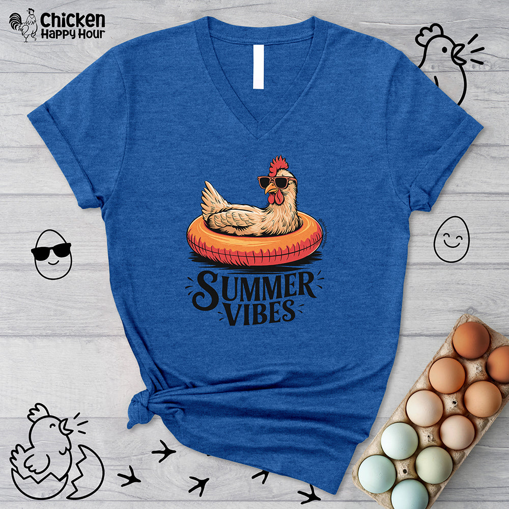 Summer Vibes V-Neck Tee
