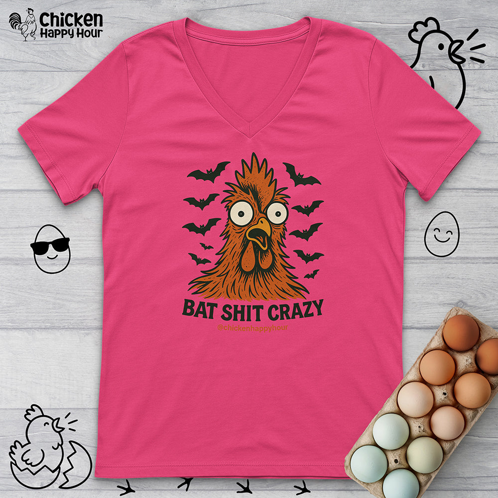 Bat Shit Crazy V-Neck Tee