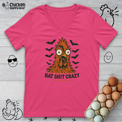 Bat Shit Crazy V-Neck Tee