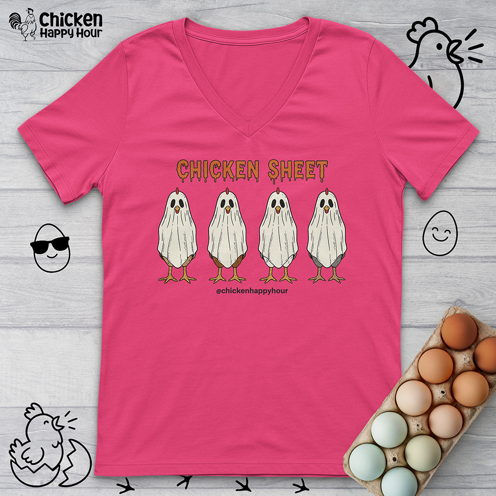 Chicken Sheet V-Neck Tee