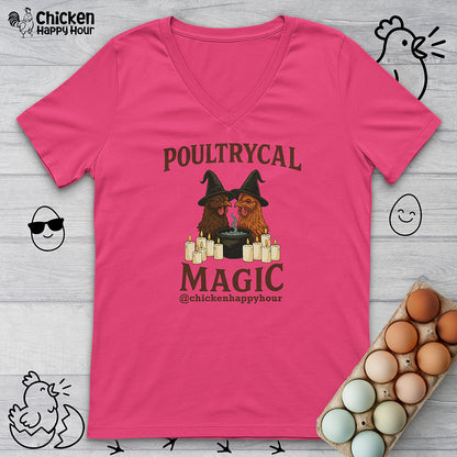 Poultrycal Magic V-Neck Tee