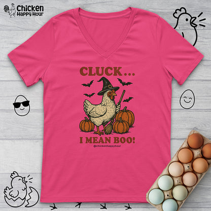 Cluck I Mean Boo! V-Neck Tee