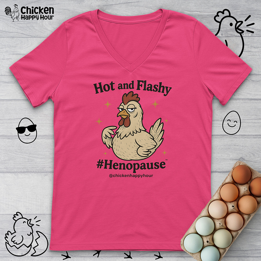 Hot and Flashy V-Neck Tee