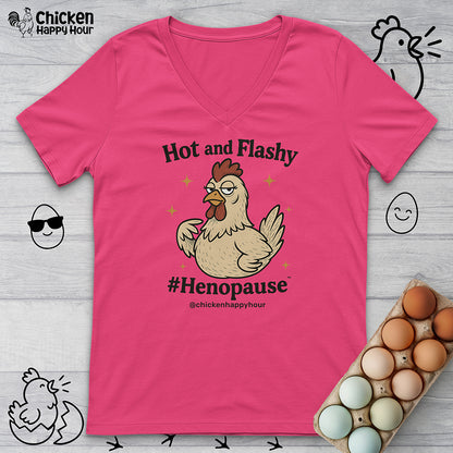 Hot and Flashy V-Neck Tee