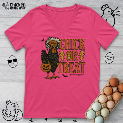 Chick or Treat 02 V-Neck Tee