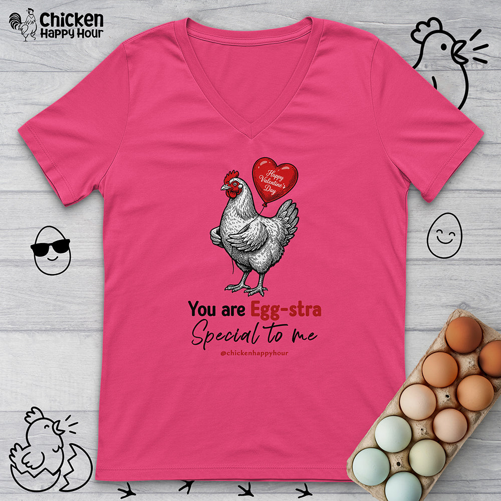You Are Egg-Stra Special to Me V-Neck Tee