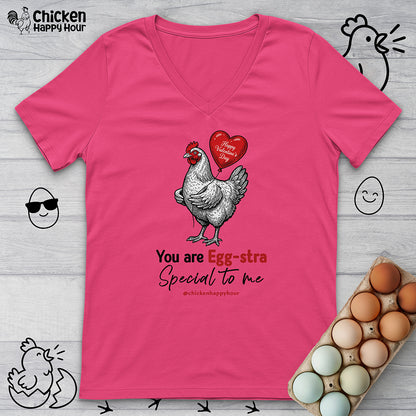 You Are Egg-Stra Special to Me V-Neck Tee