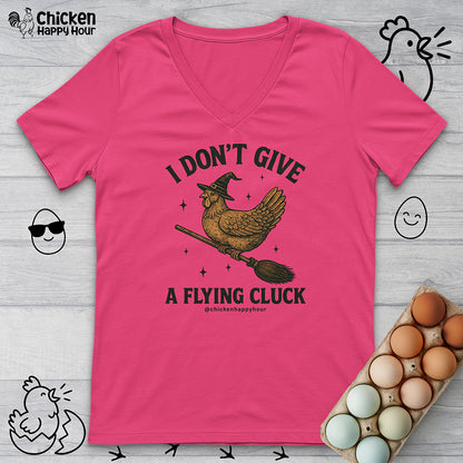 I Don't Give a Flying Cluck V-Neck Tee