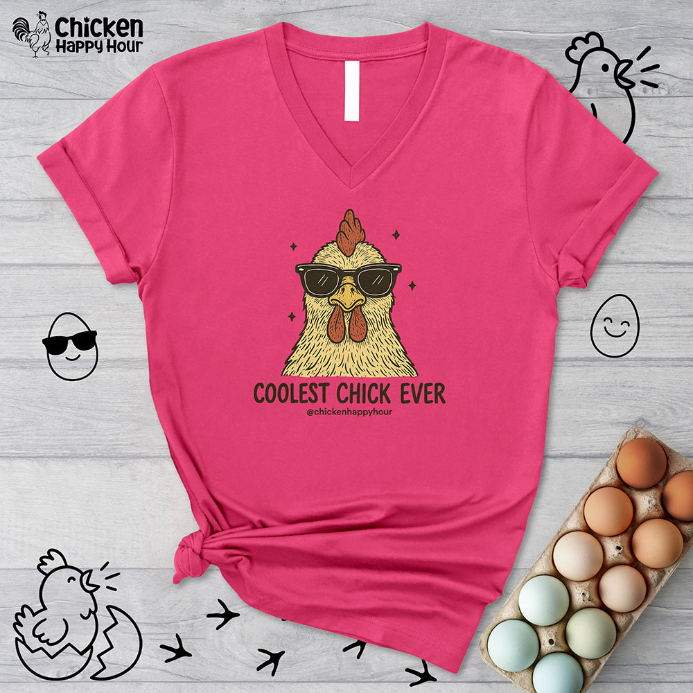 Coolest Chick Ever V-Neck Tee