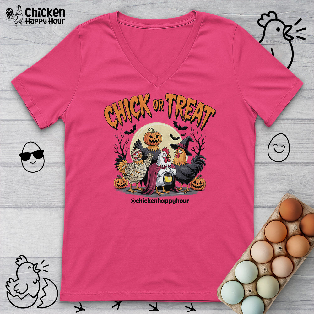 Chick or Treat 03 V-Neck Tee