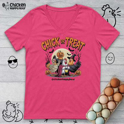 Chick or Treat 03 V-Neck Tee