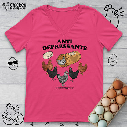 Anti Depressants V-Neck Tee