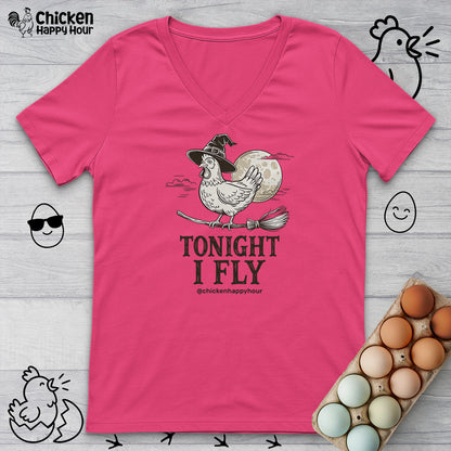 Tonight I Fly V-Neck Tee