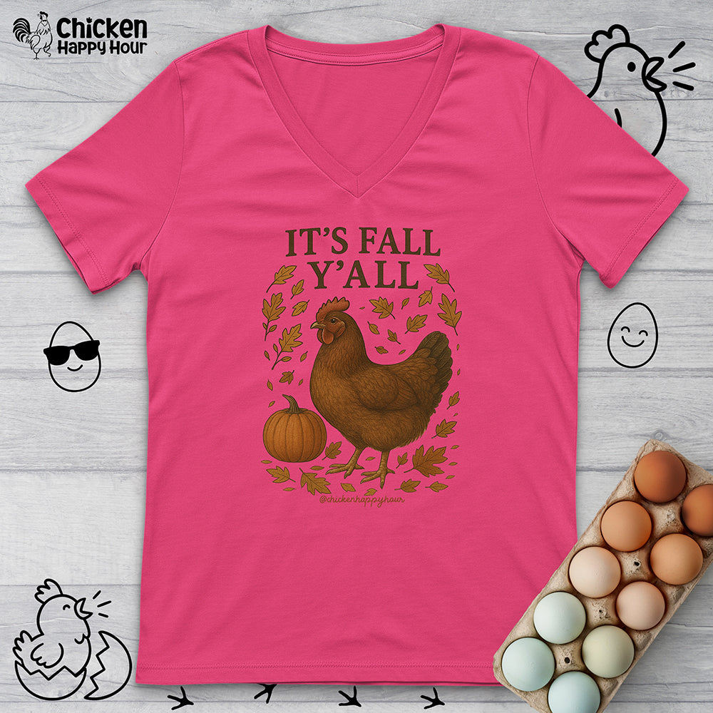 It's fall Y'all V-Neck Tee
