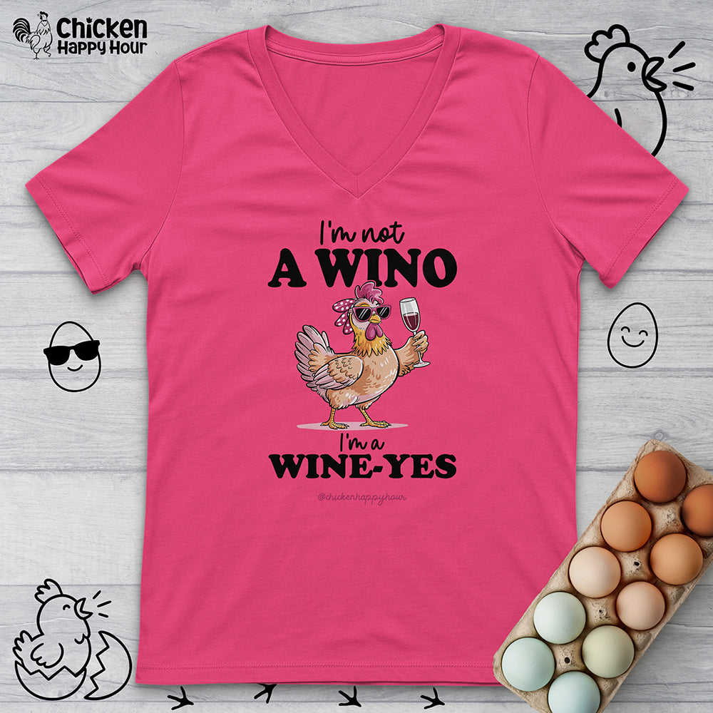 I'm Not a Wino V-Neck Tee