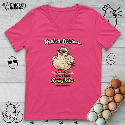 My Winter Fat Is Gone V-Neck Tee