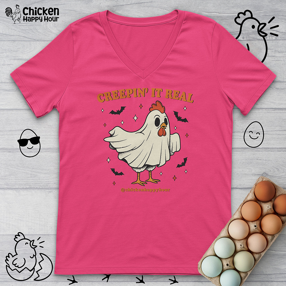 Creepin' It Real V-Neck Tee
