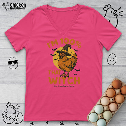 I'm 100% that Witch V-Neck Tee