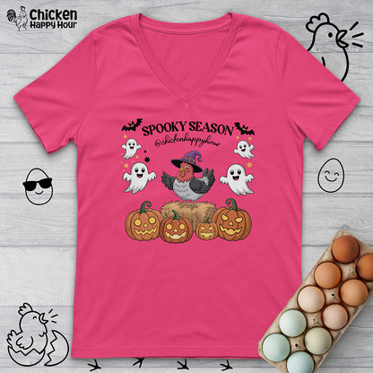Spooky Season V-Neck Tee