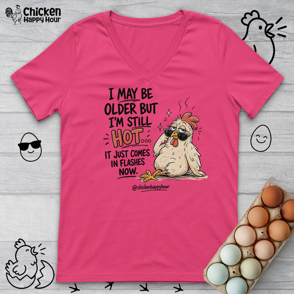 I May be Older V-Neck Tee