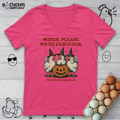 Witch Please We're Fabulous V-Neck Tee